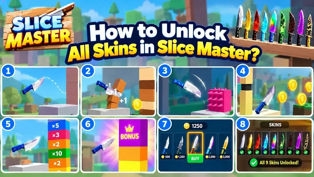 Slice Master Knife Unlock All Skins